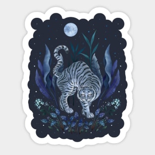 Year of the Tiger - Blue Night Sticker